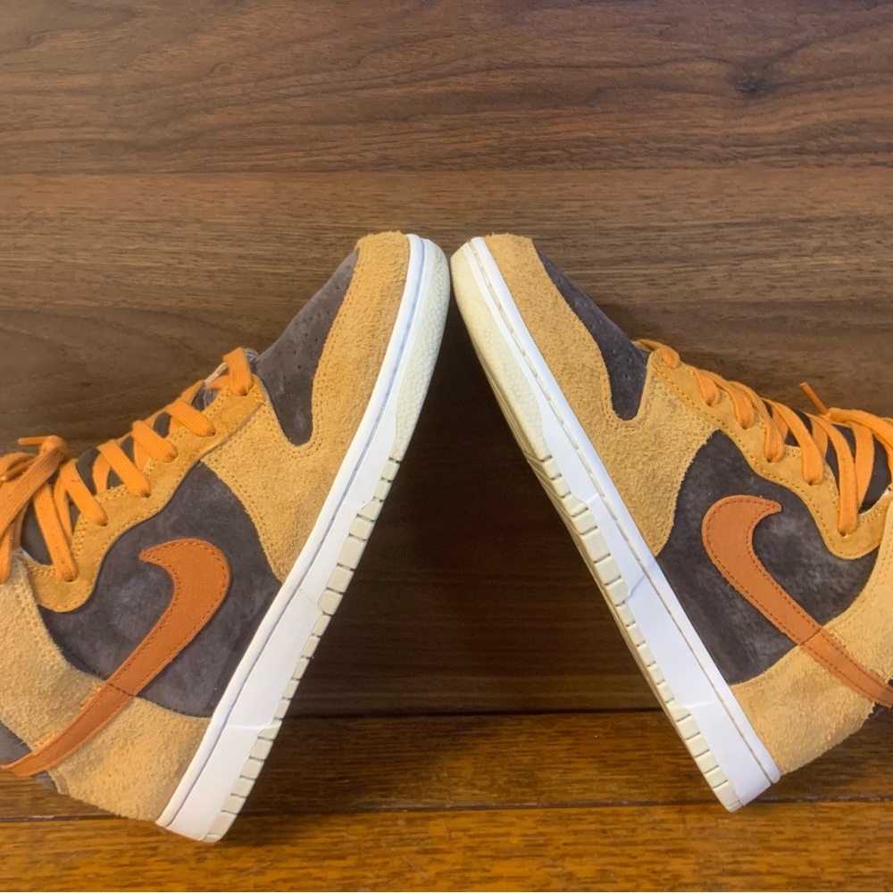 Nike Dunk High Retro PRM "Dark Russet" aka “Dark Curry” - Picture 7 of 15